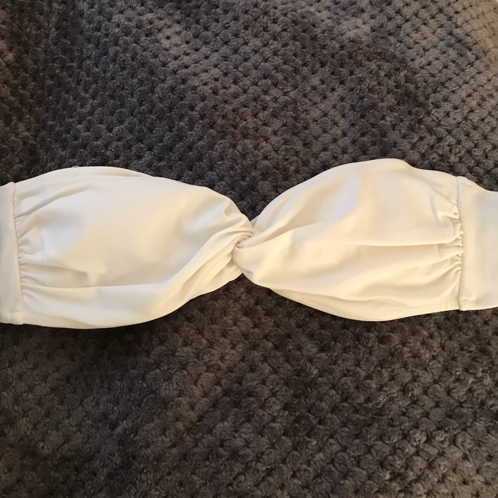 Victoria’s Secret White Bandeau Bikini Top